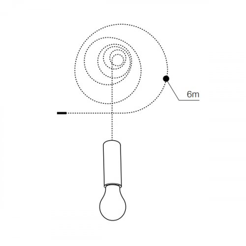 Світильник Azzardo Ziko E27 black 6 meters AZ3116 alt 1