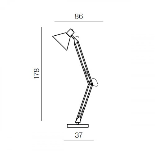 Торшер AZzardo Kipsar AZ2369 grey alt 1