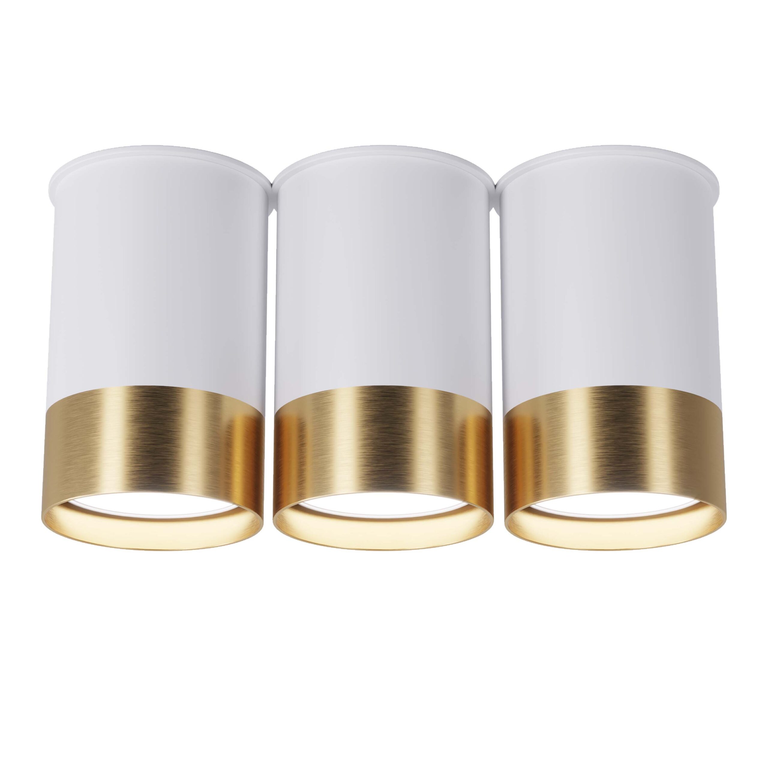 Точковий спот BP Black / White Gold потрійний, арт. 25606 - Золотий / білий, 1