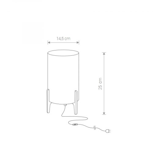 8448 Настільна лампа Nowodvorski Rocket gray PL alt 2
