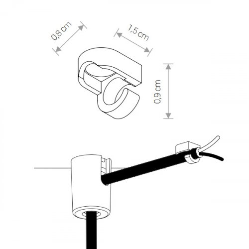 Кріплення для світильників Nowodvorski CAMELEON MOUNTING B BL 8393 alt 1