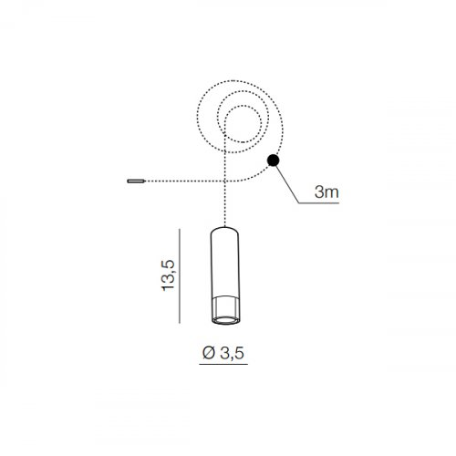 Світильник Azzardo AZ2679 Ziko G9 black 3 meters alt 4