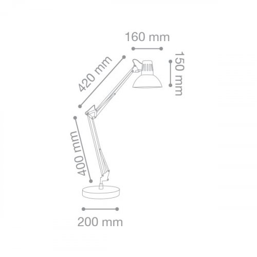 Настільна лампа Ideal Lux 61191 WALLY alt 1