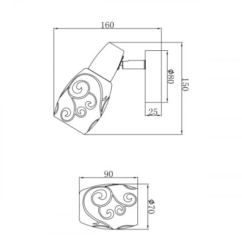 Світильник-спот TRIO R80021007 COLMAR alt 1