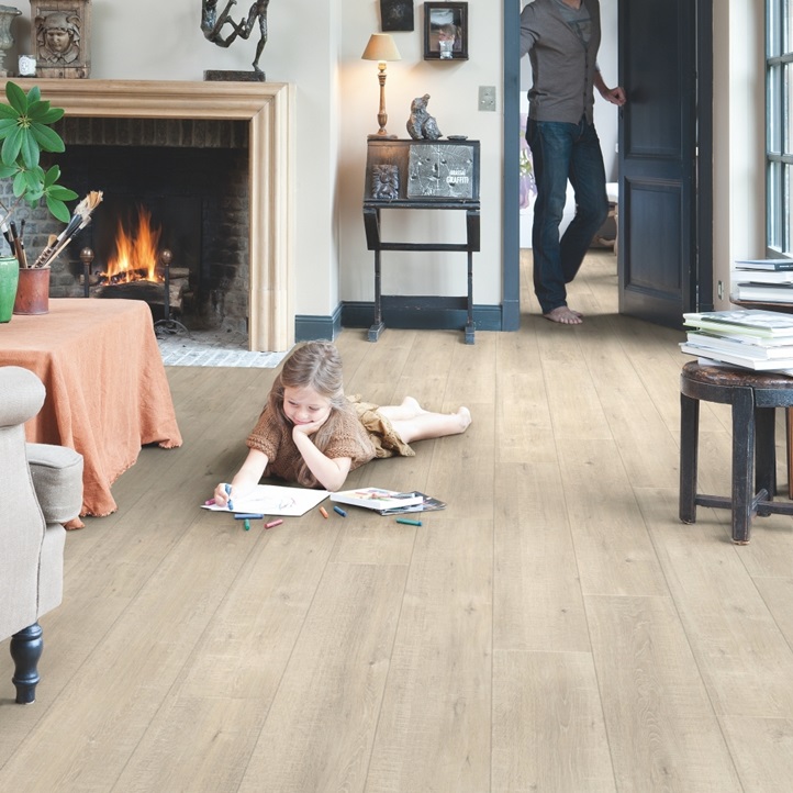 Ламінат Quick-Step IMPRESSIVE IM1857 Saw cut Oak beige alt 1