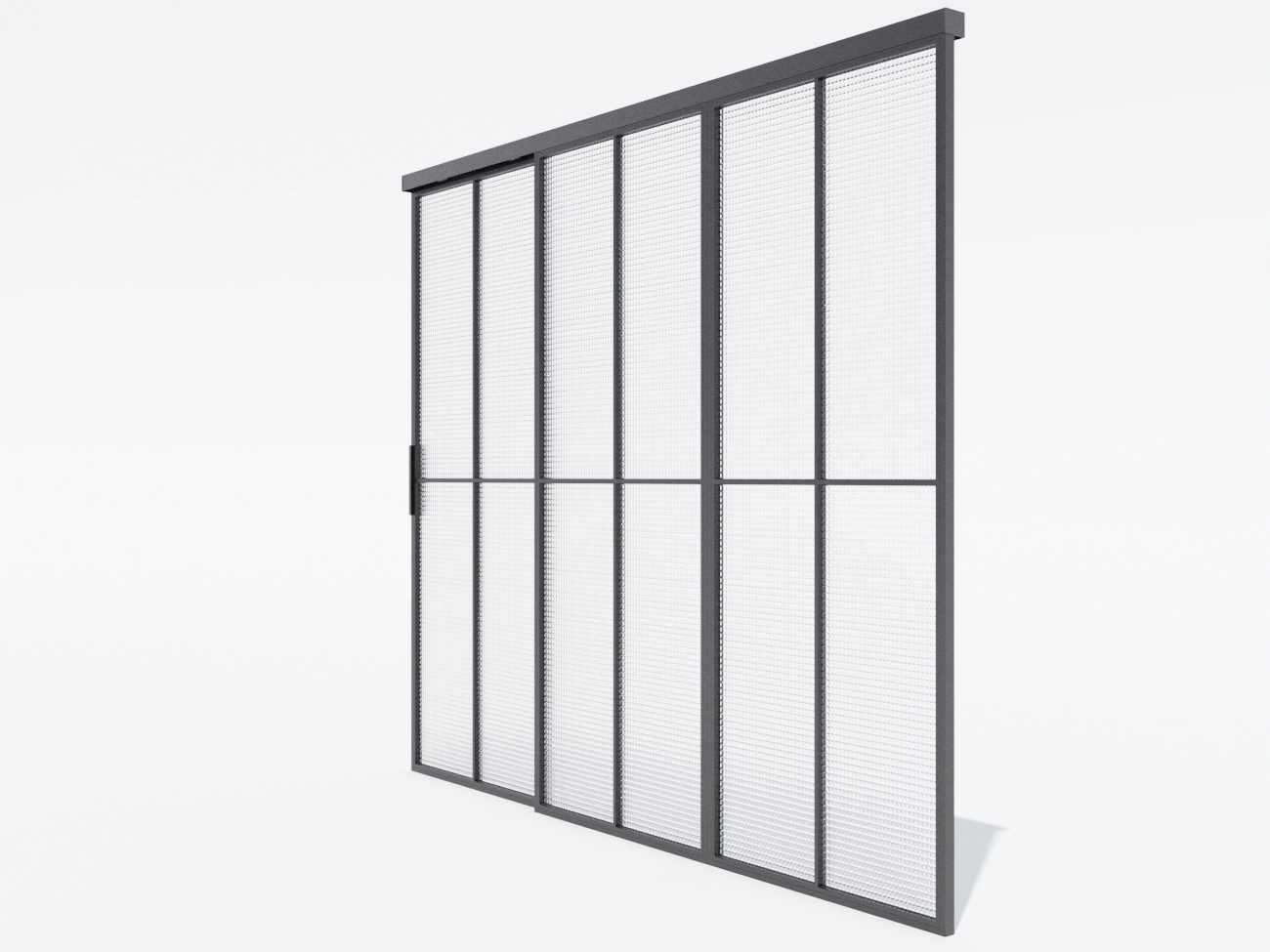 Міжкімнатна перегородка Svarg з двома розсувними дверима alt 2