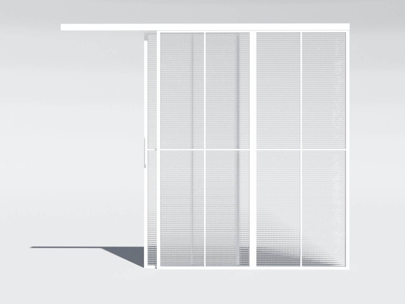 Міжкімнатна перегородка Svarg з однієї розсувними дверима