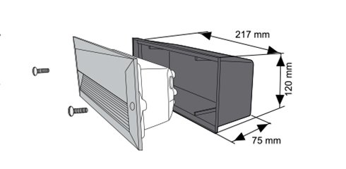 3412 Світильник вуличний Nowodvorski BASALT I kinkiet CN alt 1