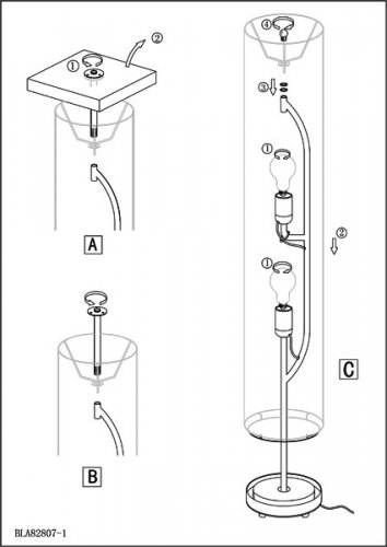Торшер EGLO Tube 82807 alt 2