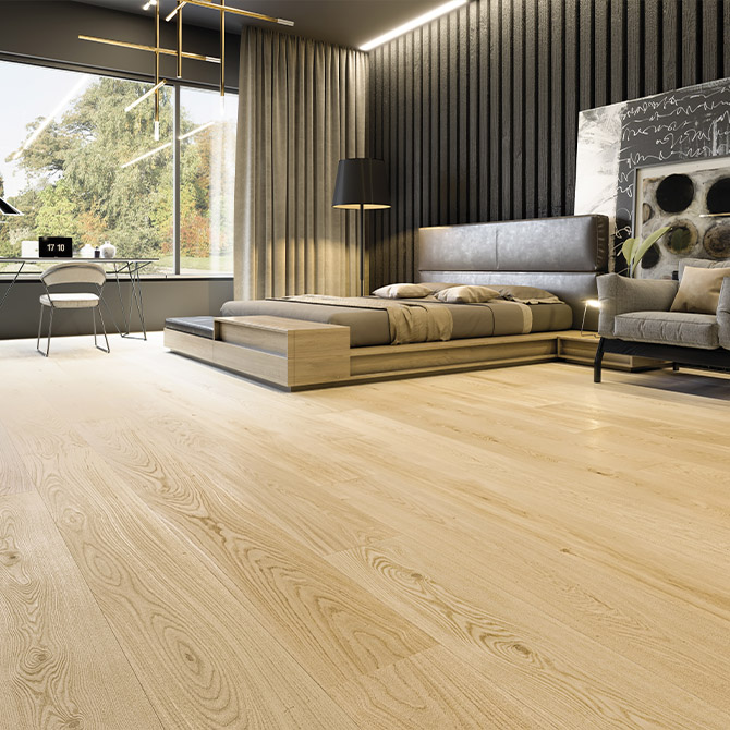 Паркетна дошка ESTA PARKET Дуб ABC Pure Line 1-пол. екстра матовий лак 11158