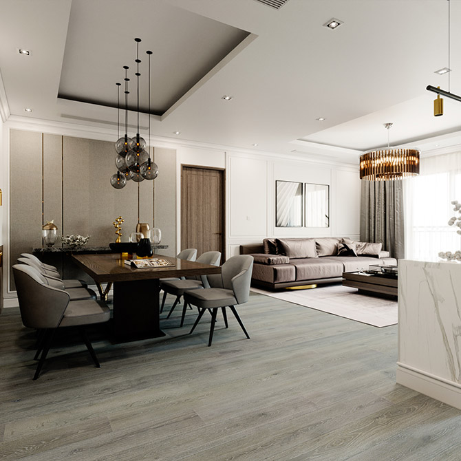 Паркетна дошка ESTA PARKET Дуб BC Dusky Grey White Pores 1-пол. екстра матовий лак 11166 alt 1