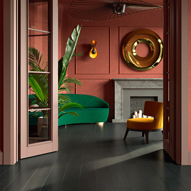 Паркетна дошка ESTA PARKET Ясен Elegant Onyx 1-пол. матовий лак 21078