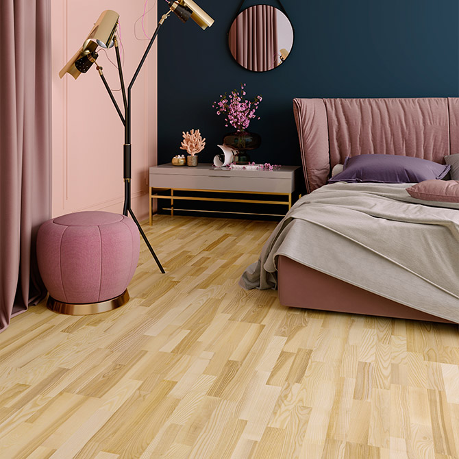 Паркетна дошка ESTA PARKET Ясен Elegant Pure Line 3-пол. екстра матовий лак 23055 alt 1