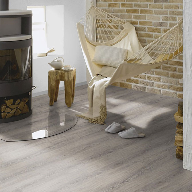 Вінілова підлога TER HURNE RIGID CORC Дуб Таллінн сірий