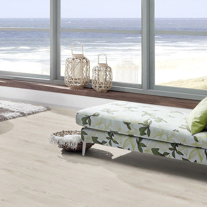 Вінілова підлога TER HURNE RIGID CORC Дуб скотився білий