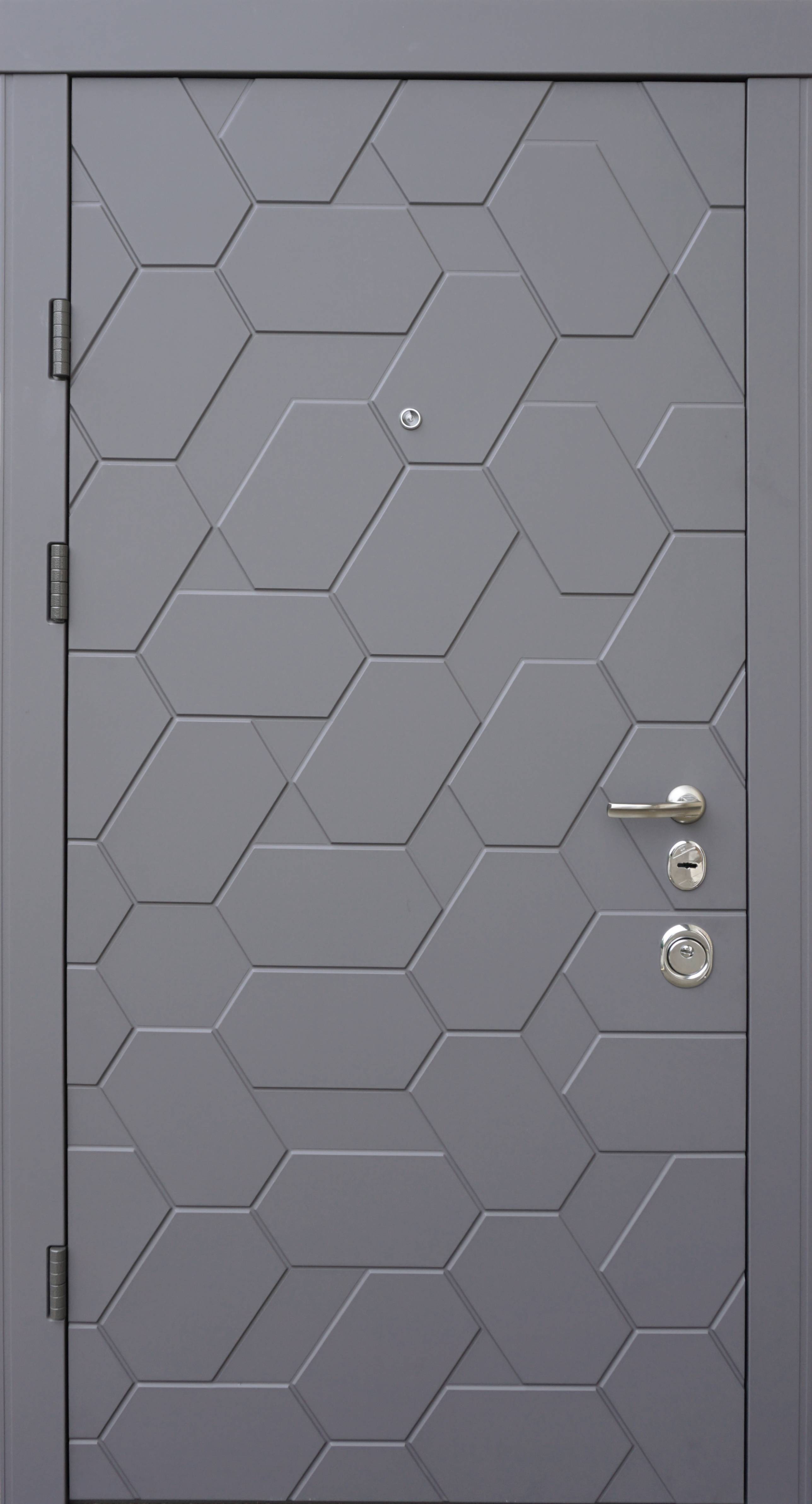 Вхідні двері Qdoors Авангард Поло Елегант Сірий Білий Супермат