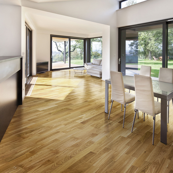 Паркетна дошка Befag Дуб Royal 3-пол. лак 564463/569659