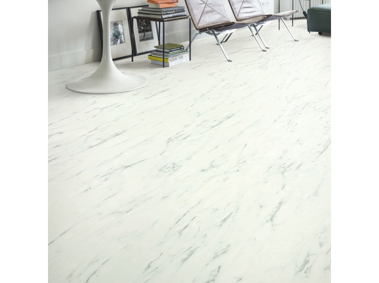 Вінілова підлога Quick-Step Ambient Click AMCL40136 Marble Carrara White alt 1
