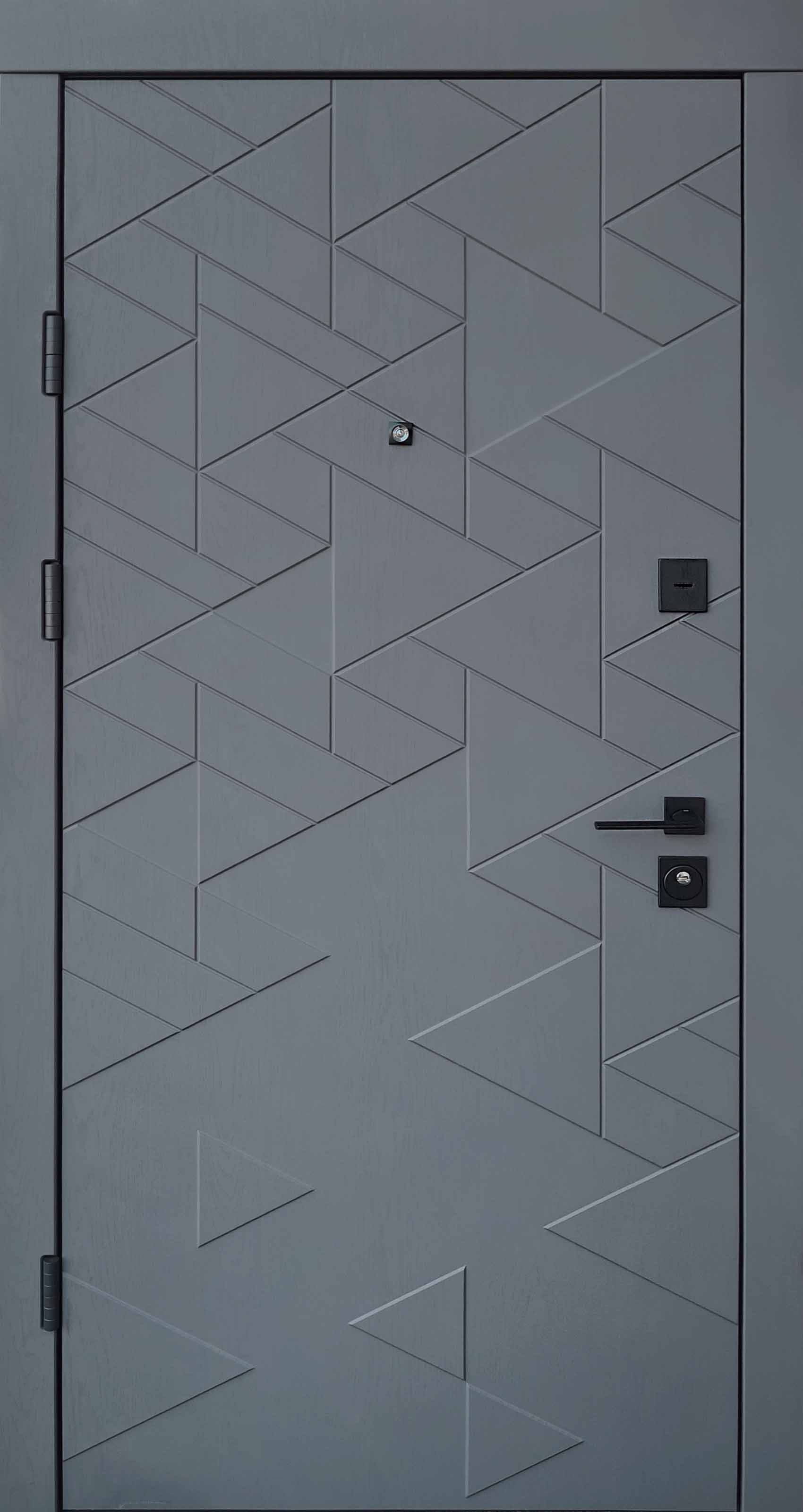 Вхідні двері Qdoors Ультра Фрост Грифель Структури Софт Біла Емаль