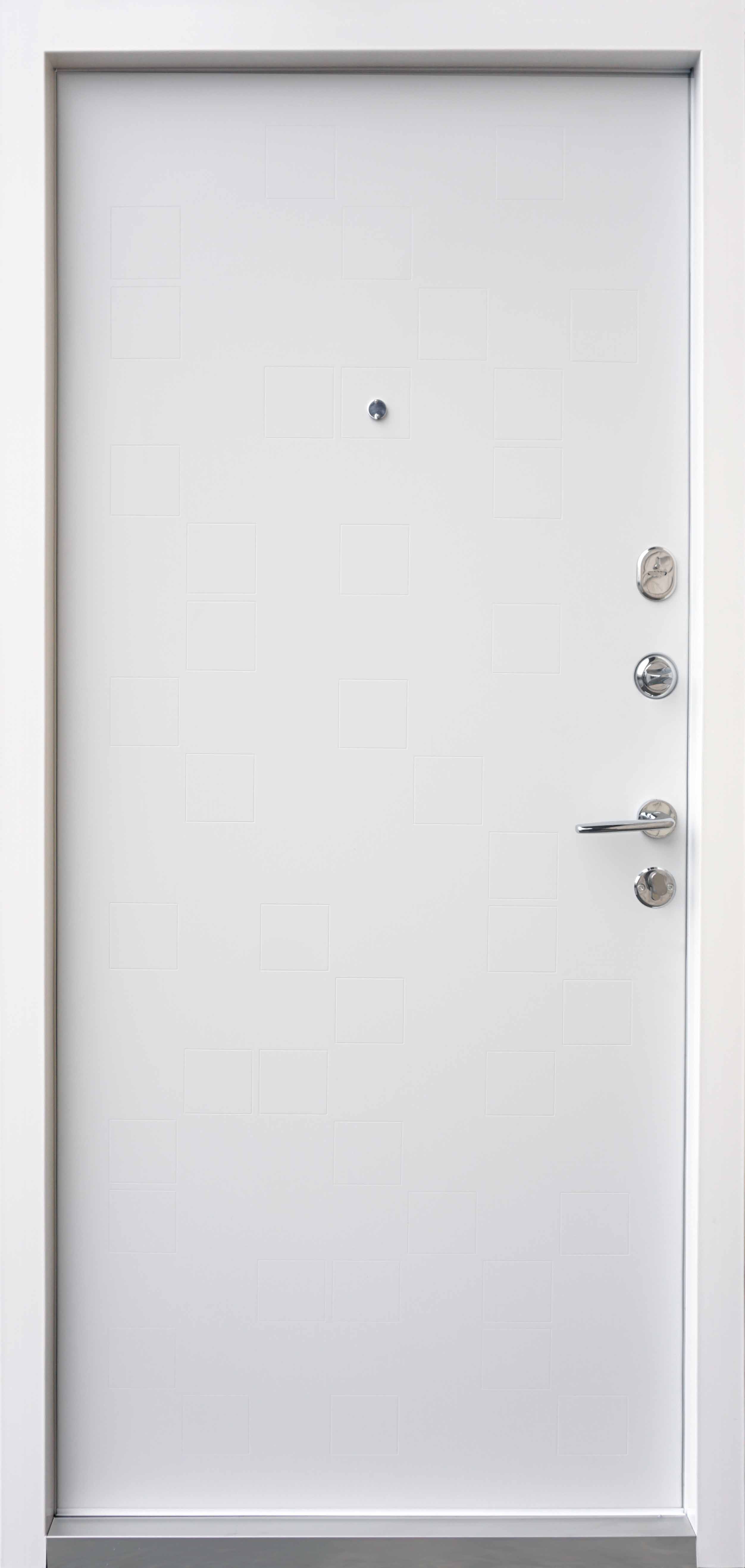 Вхідні двері Qdoors Ультра Онтаріо Софт Чорний Білий Супермат