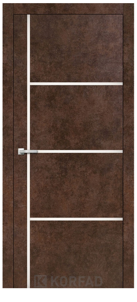 Двері міжкімнатні KORFAD, Aluminium Plato ALP-08