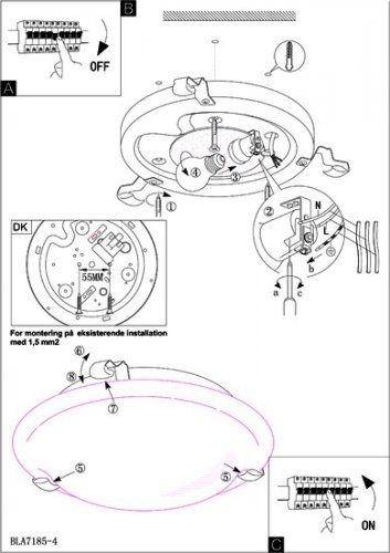 Стельовий світильник EGLO 7185 Salome alt 1