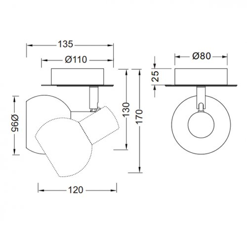 Спотовий світильник TRIO R80171007 ANTIBES alt 2