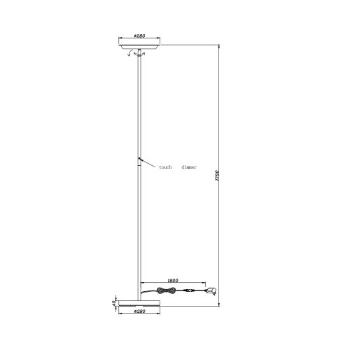 Торшер TRIO PONDA R42301107 alt 2