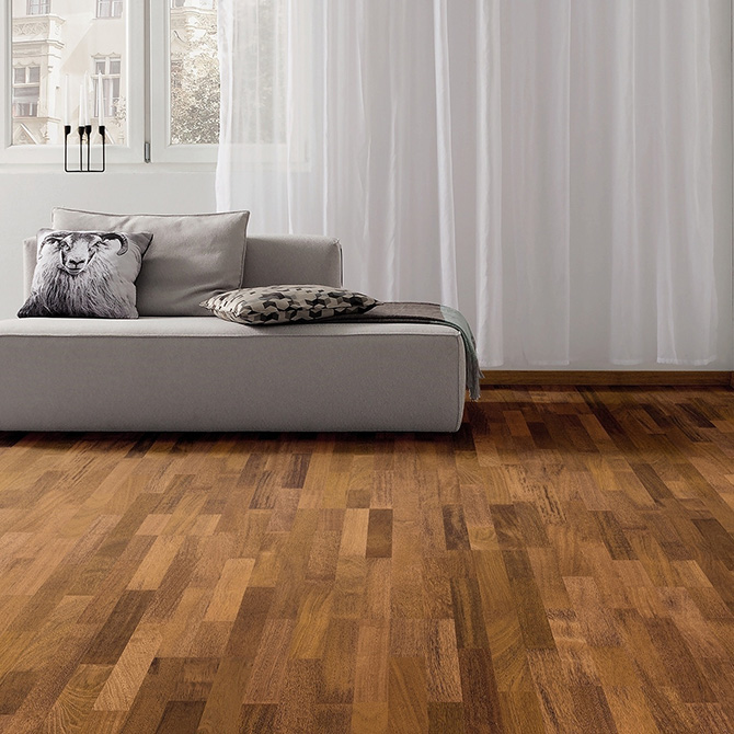 Паркетна дошка HARO Мербау 3-пол, лак 525190 alt 1