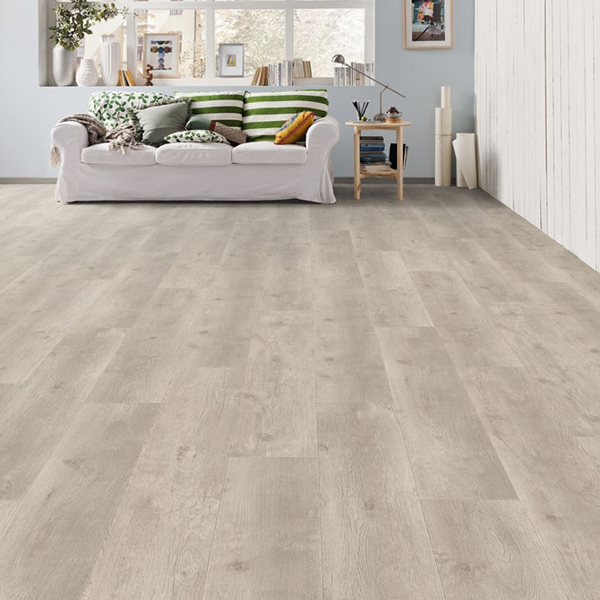 Ламінат Haro Tritty 100 Campus 4V Дуб Бергамо сріблясто-сірий 538748 alt 2