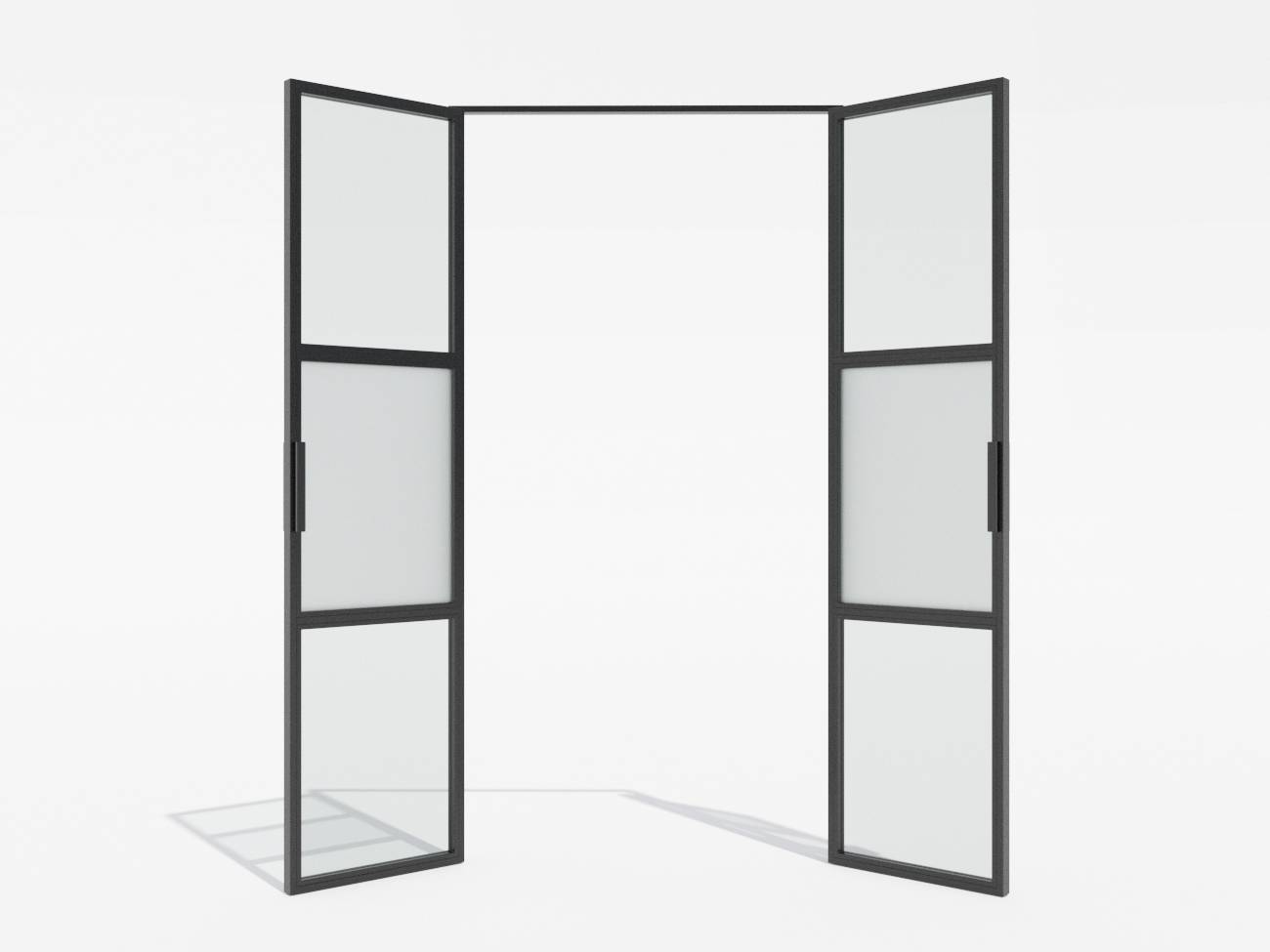 Міжкімнатні лофт-двері Svarg орні двостулкові в рамі