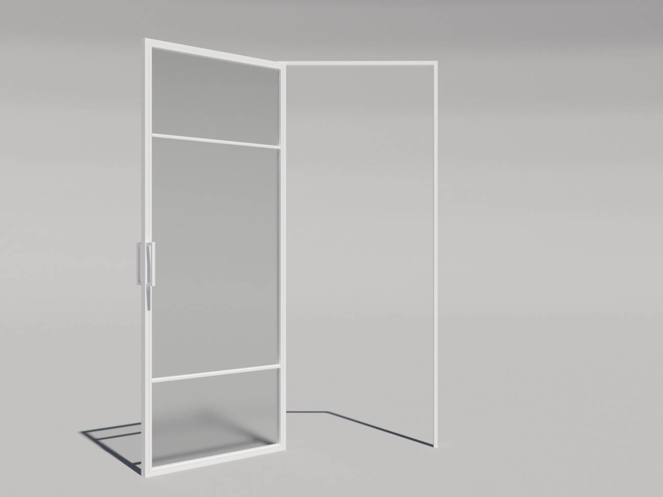 Міжкімнатні лофт-двері Svarg орні в рамі