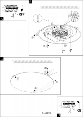 Світильник EGLO +91682 LED Malva alt 1