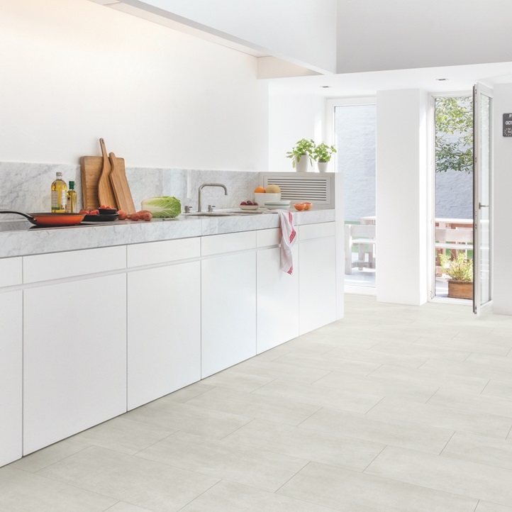 Вінілова підлога Quick-Step Ambient Click AMCL40049 Light concrete