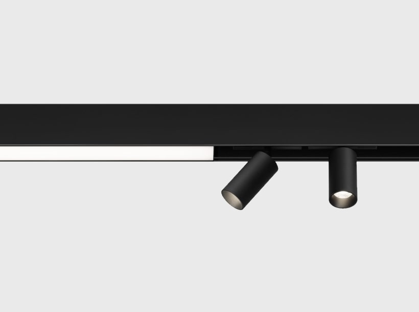 Магнітний трек для накладного / підвісного монтажу Light Hub Magnenic 1 LH-TRACK-35 / S-1-BK alt 1