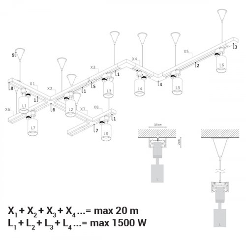9003 Світильник Nowodvorski IRIS LED BLACK 12W, 4000K CN alt 2